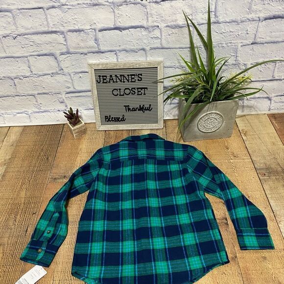 Nwt boys carters long sleeve flannel plaid shirt - Picture 6 of 7
